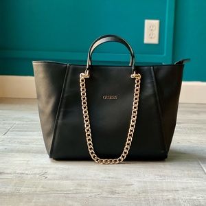 Guess Nikki Chain Tote Handbag